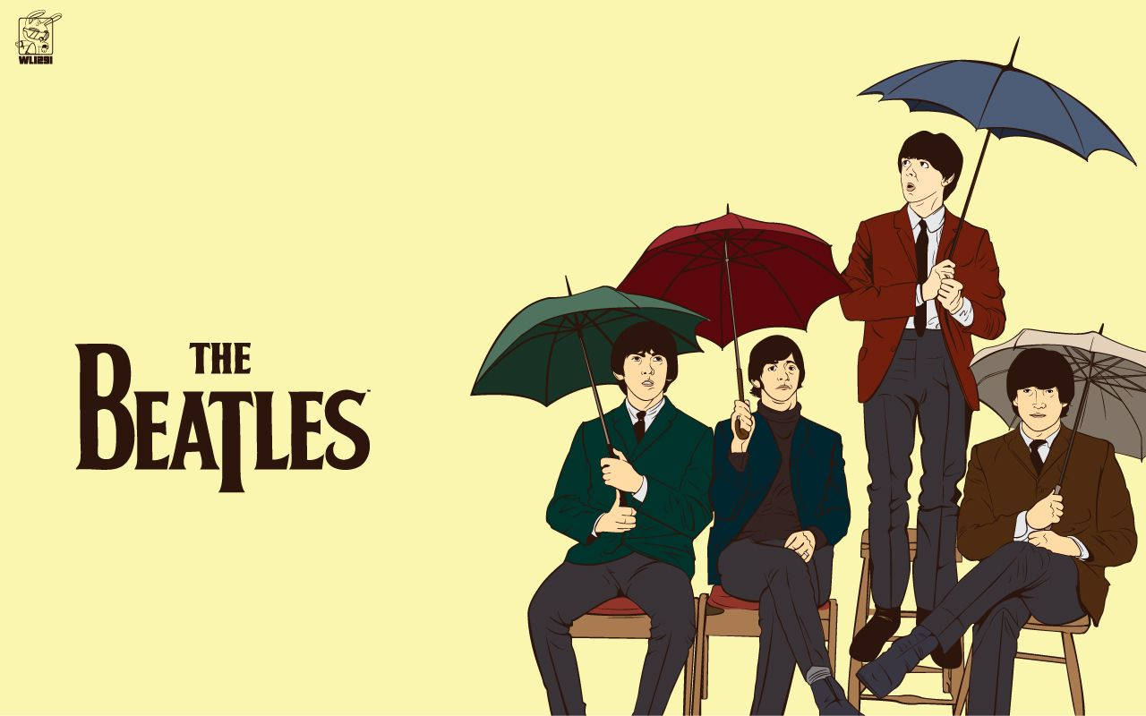 The Beatles Cool Art Hd Background