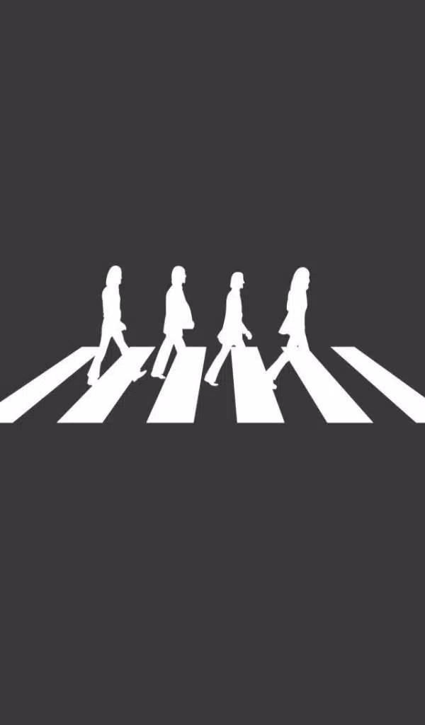 The Beatles Crosswalk Silhouette Background