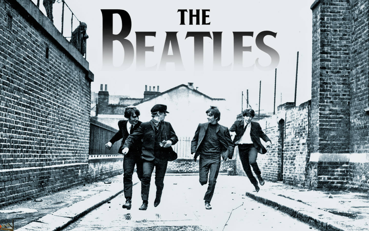 The Beatles Faded Title Background