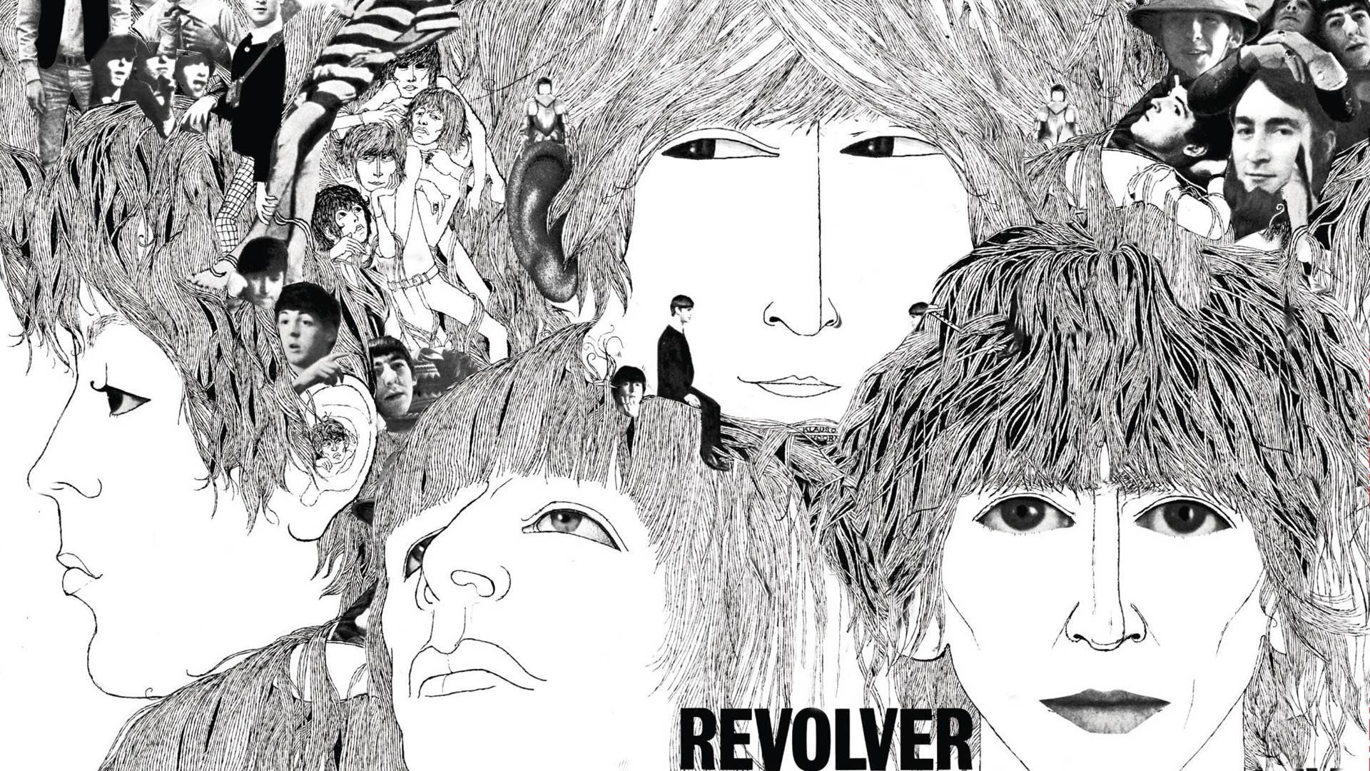 The Beatles Revolver Drawing Background