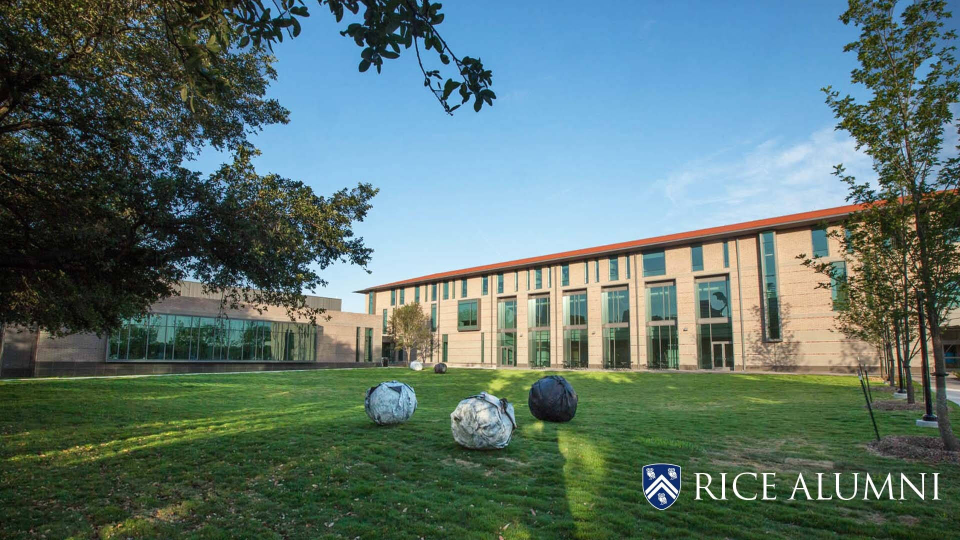 The Beautiful And Historic Architecture Of Rice University's Glasscock School. Background