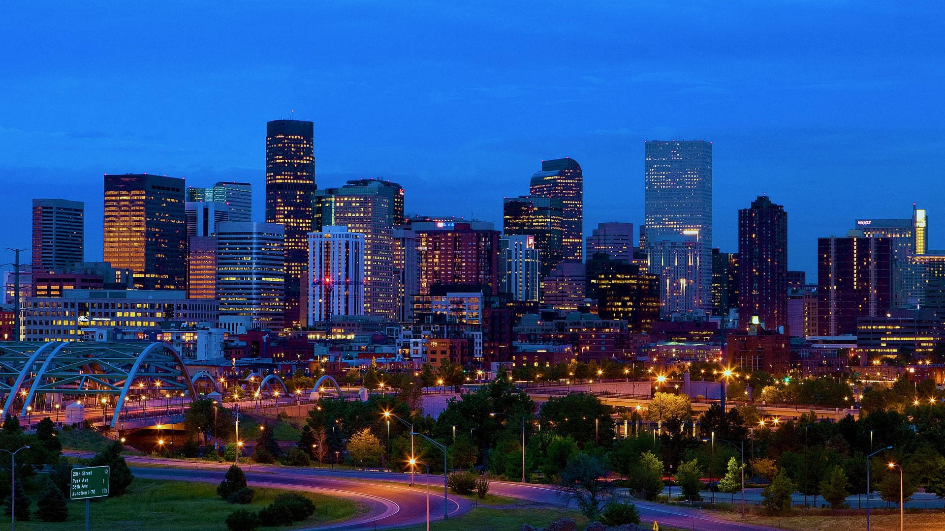 The Beautiful City Of Denver Background