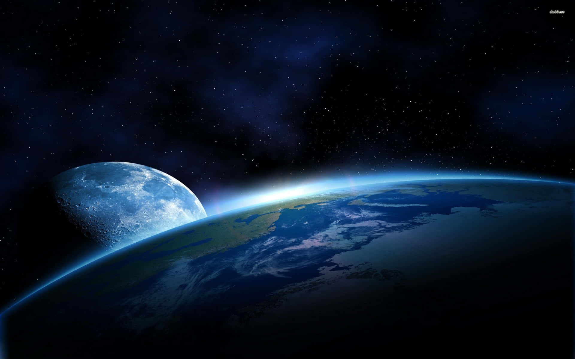 The Beautiful Earth Viewed From Outer Space Background
