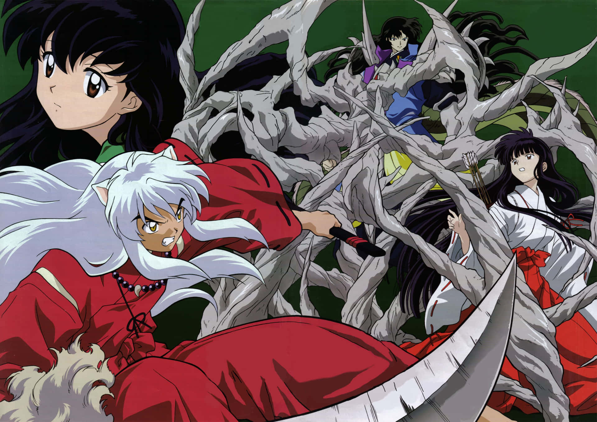 The Beautiful World Of Inuyasha Comes Alive In 4k Background