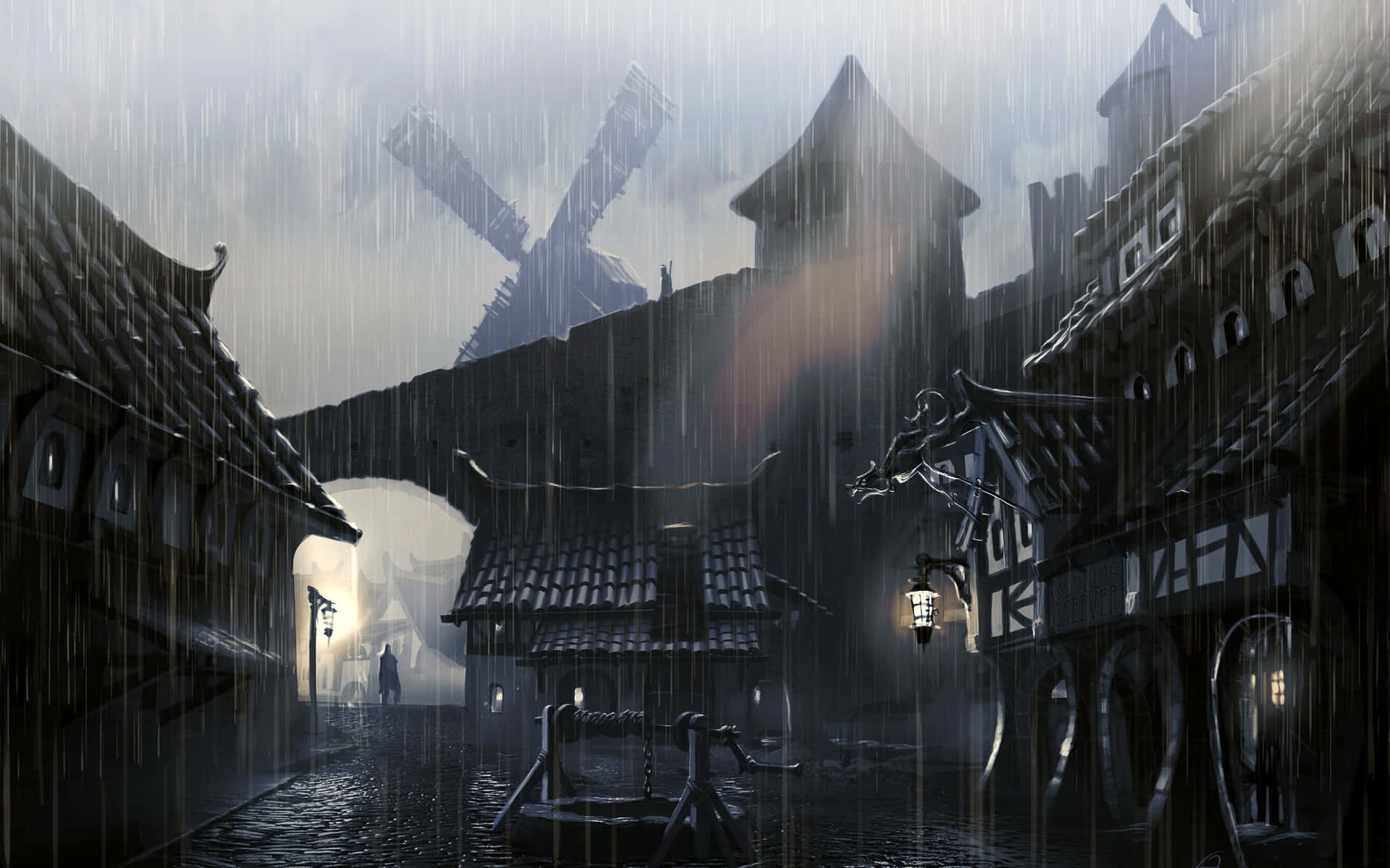 The Beautiful World Of Skyrim, Seen Here In This Screenshot Background