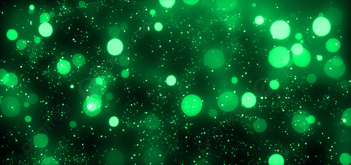 The Beauty Of Green Glitter