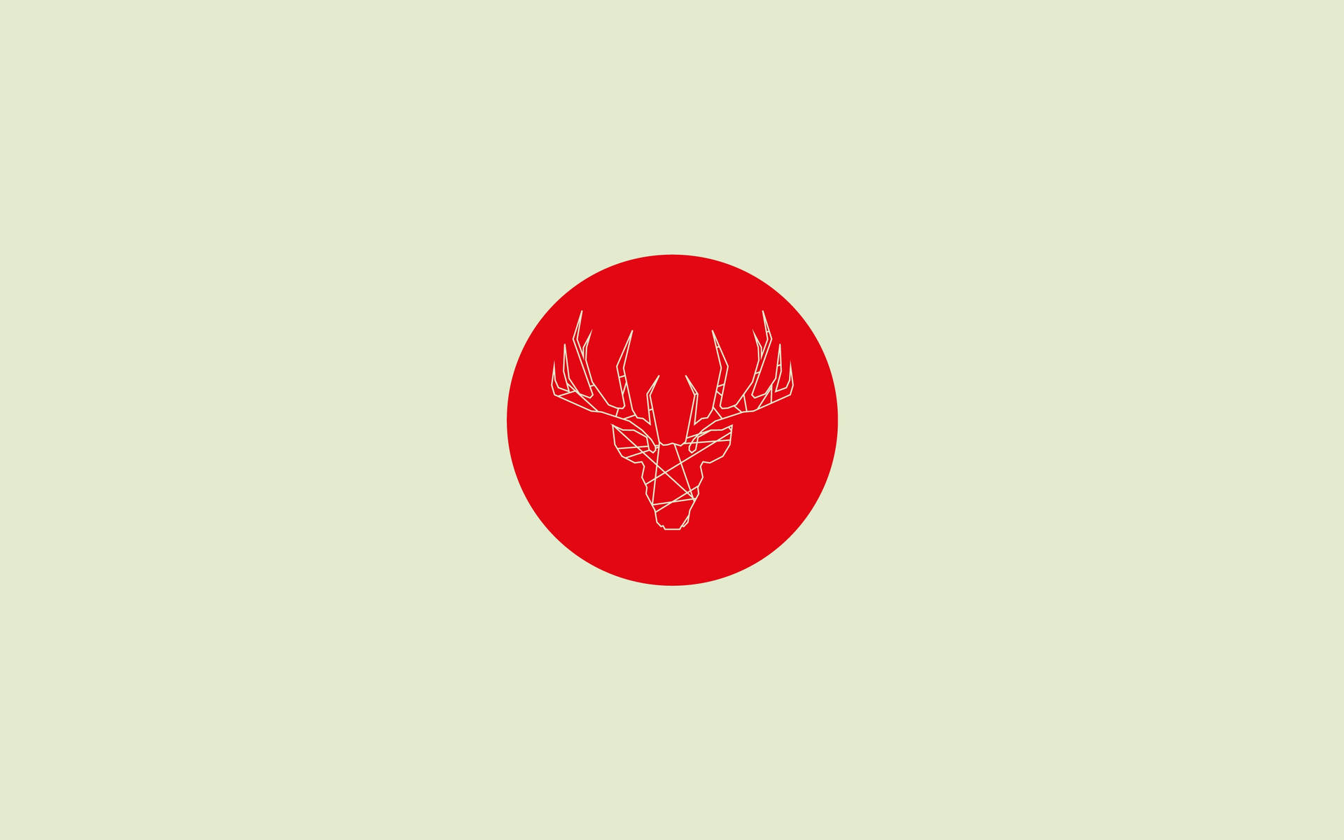 The Beauty Of Minimalist Art Of A Deer Background