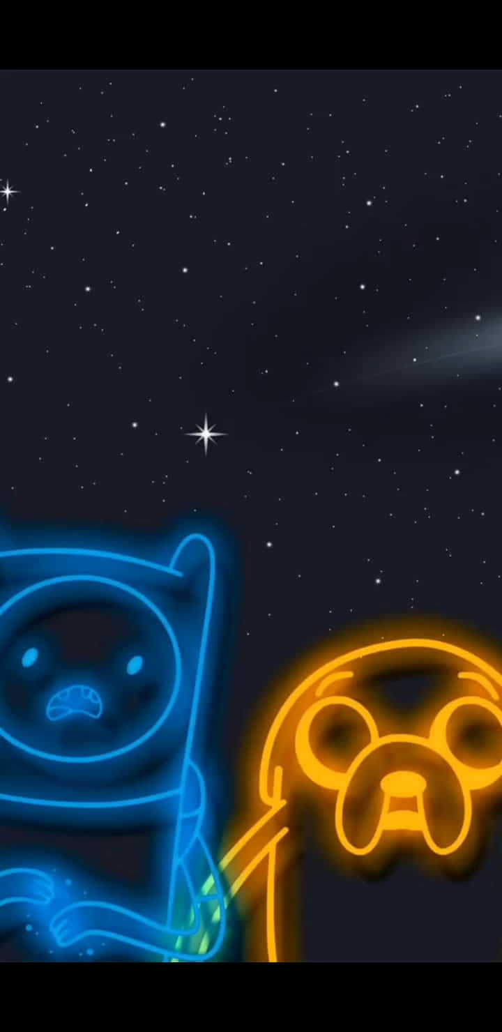 The Beauty Of The Neon Galaxy Takes Your Breath Away. Background
