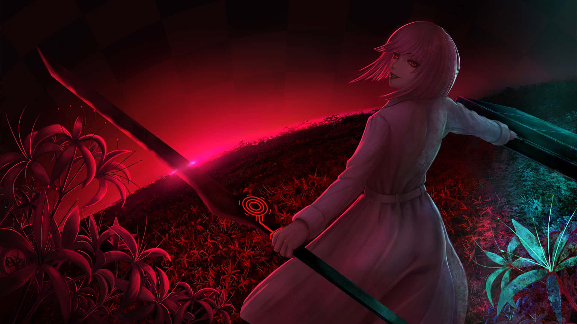 The Beauty Of Tokyo Ghoul Flower Background