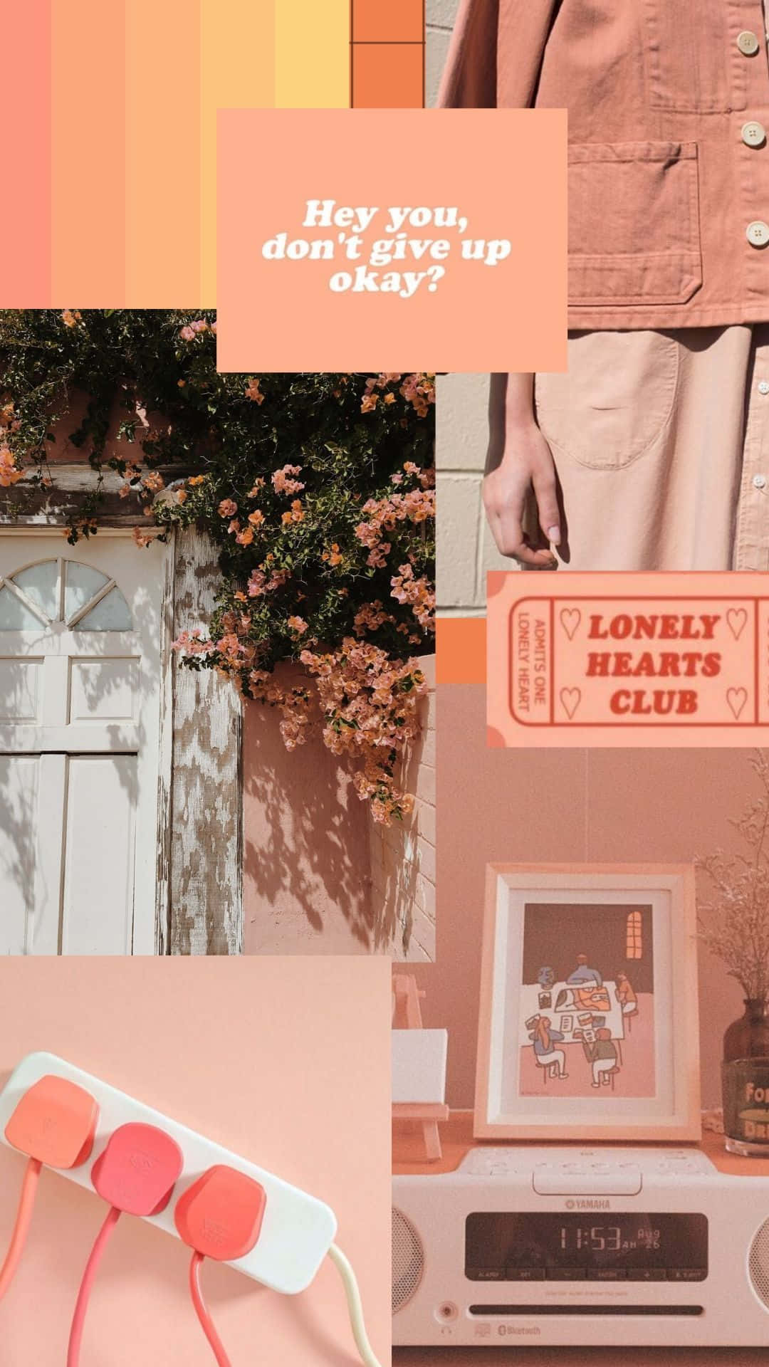 The Beauty Of Vintage Peach Background