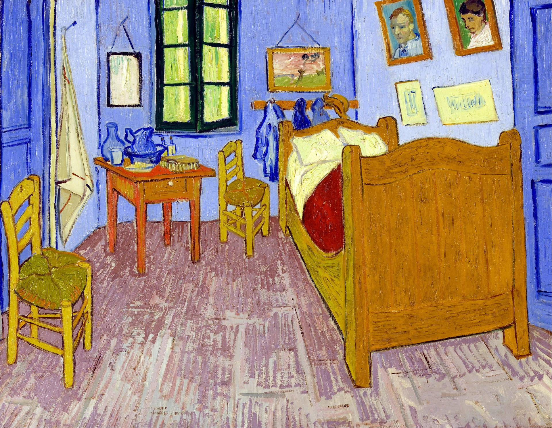 The Bedroom Post-impressionist Art