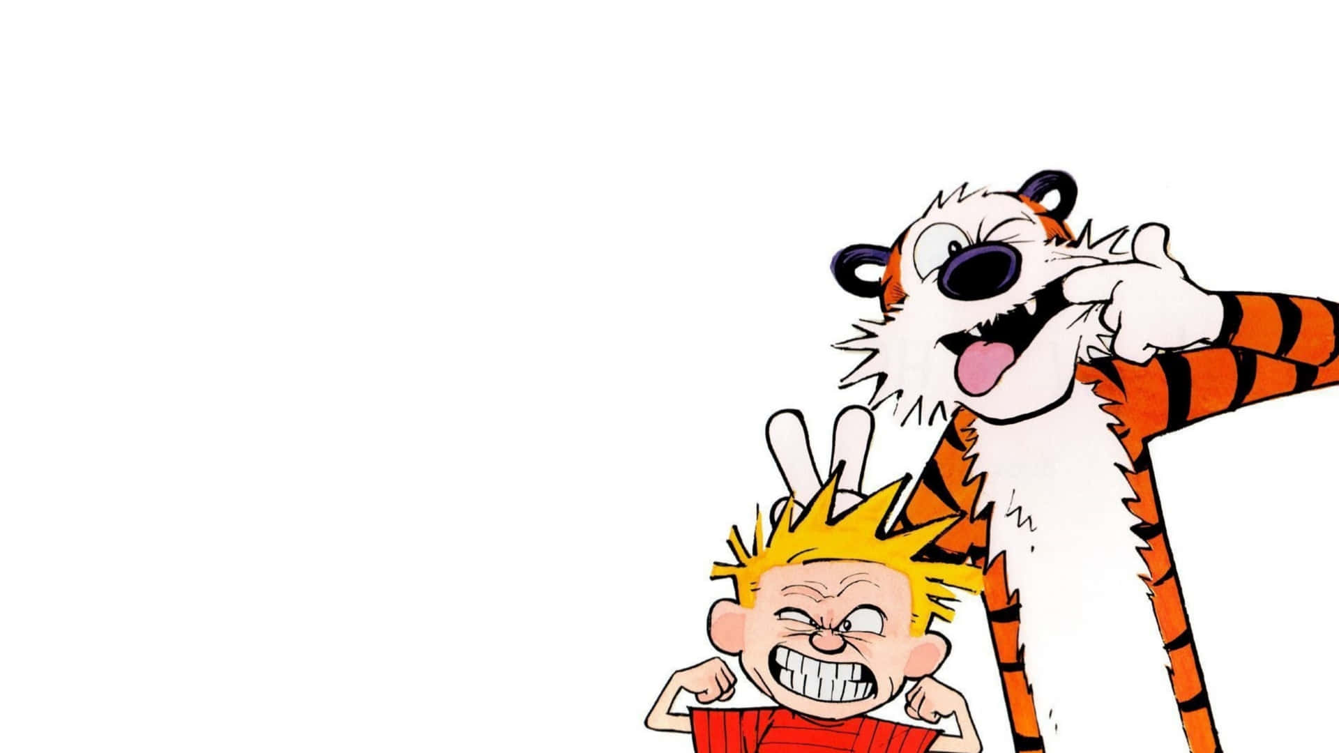 The Beloved Comic Pair Calvin And Hobbes In 4k