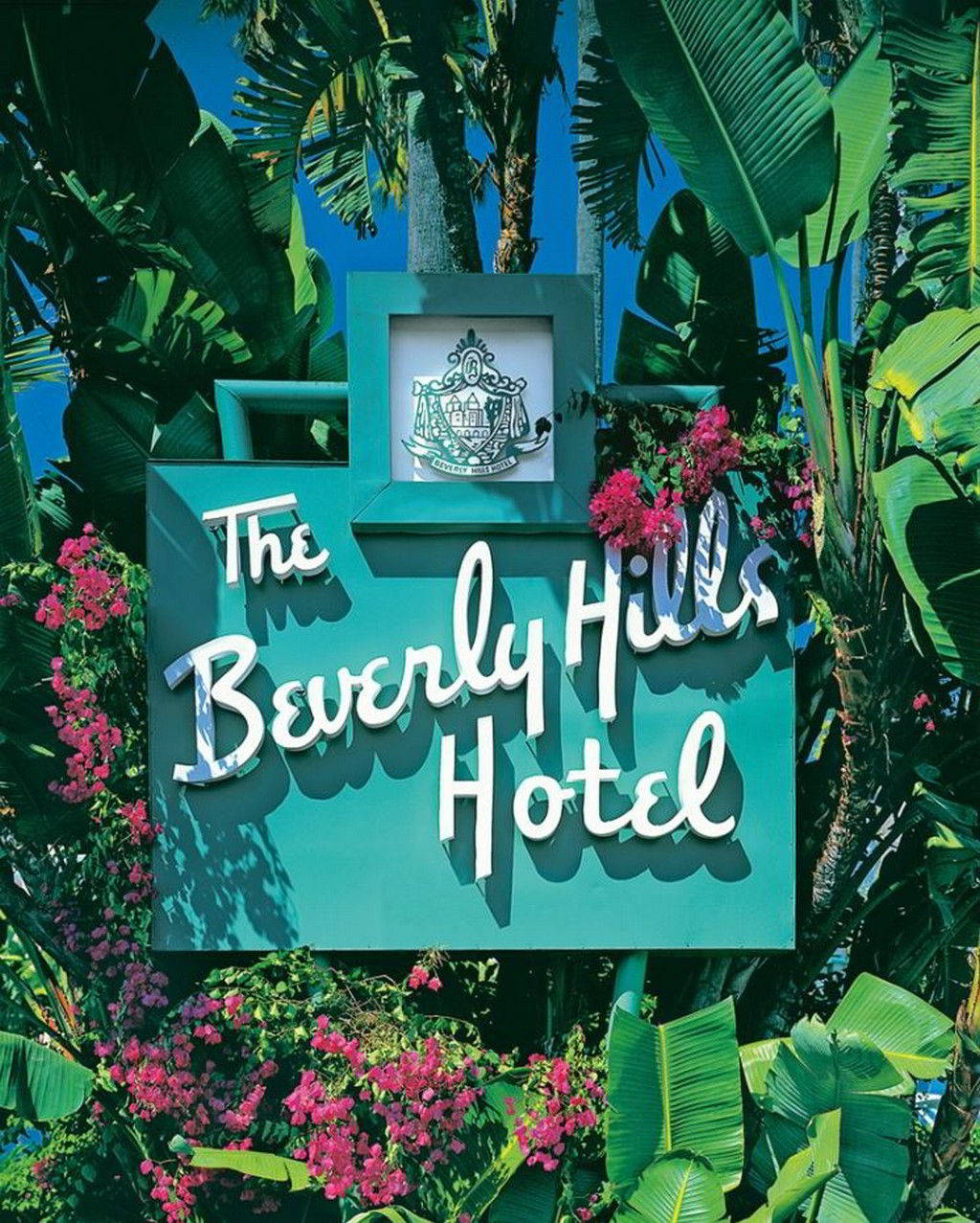 The Beverly Hills Hotel Vintage Looking Sign Background