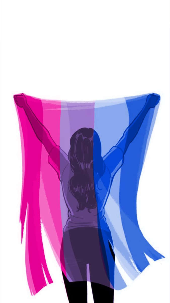 The Bi Flag - Proud Representation Of The International Bisexual Movement Background