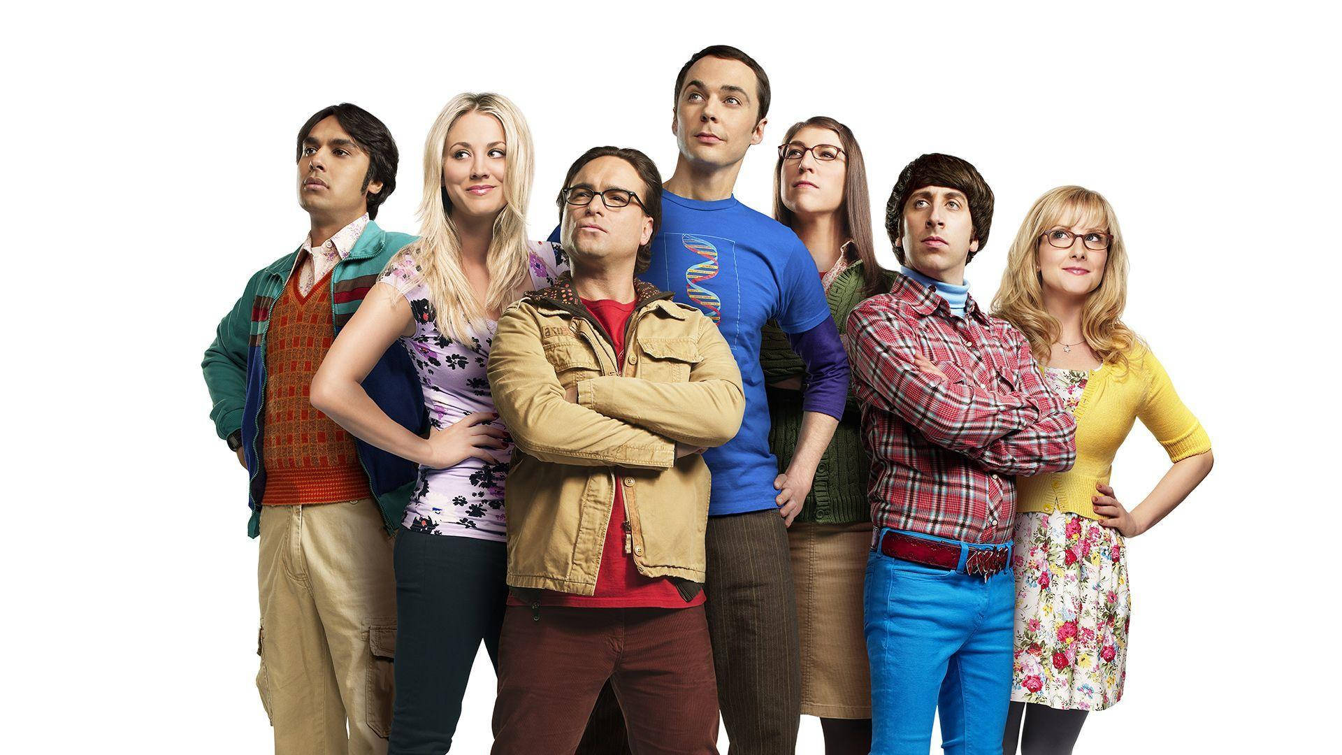 The Big Bang Theory Colorful Outfit Background