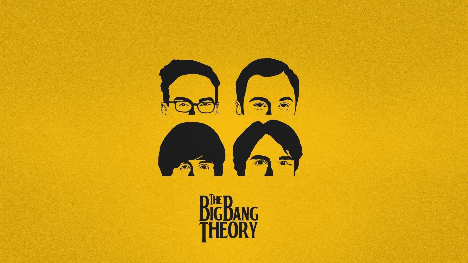 The Big Bang Theory Half Faces Background