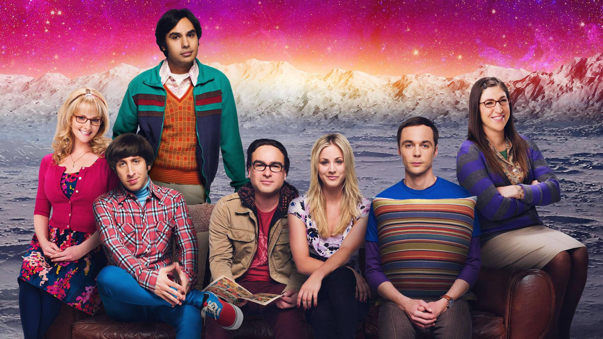 The Big Bang Theory Pink Sky Background