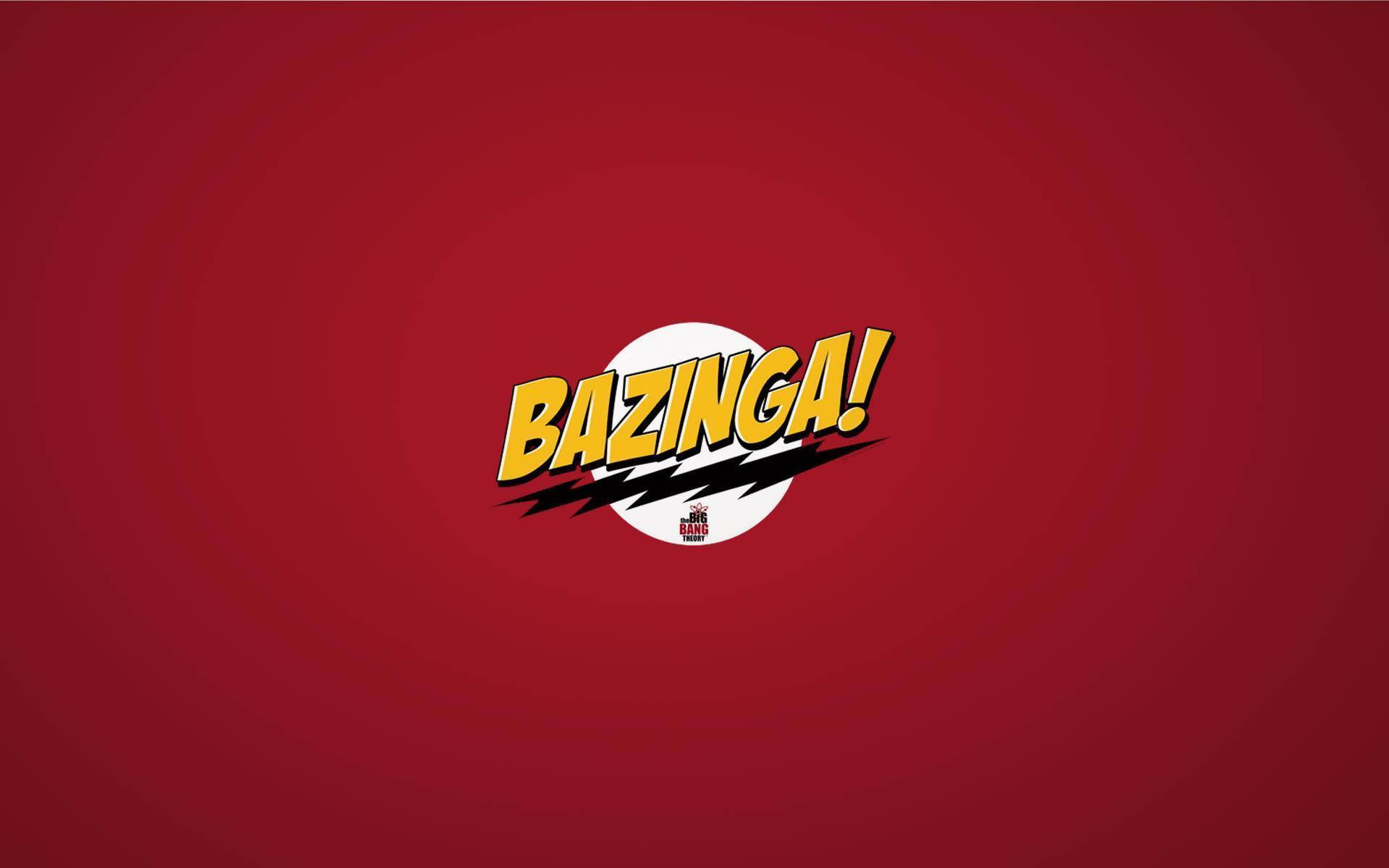 The Big Bang Theory Red Bazinga Background