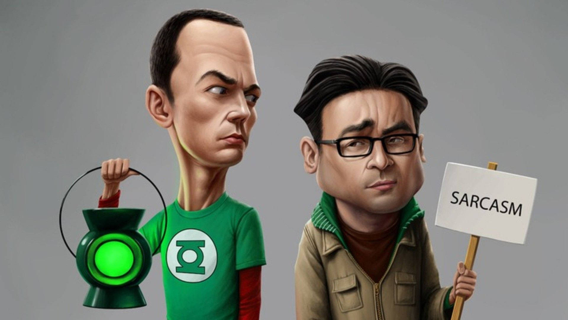 The Big Bang Theory Sarcasm Sign Background