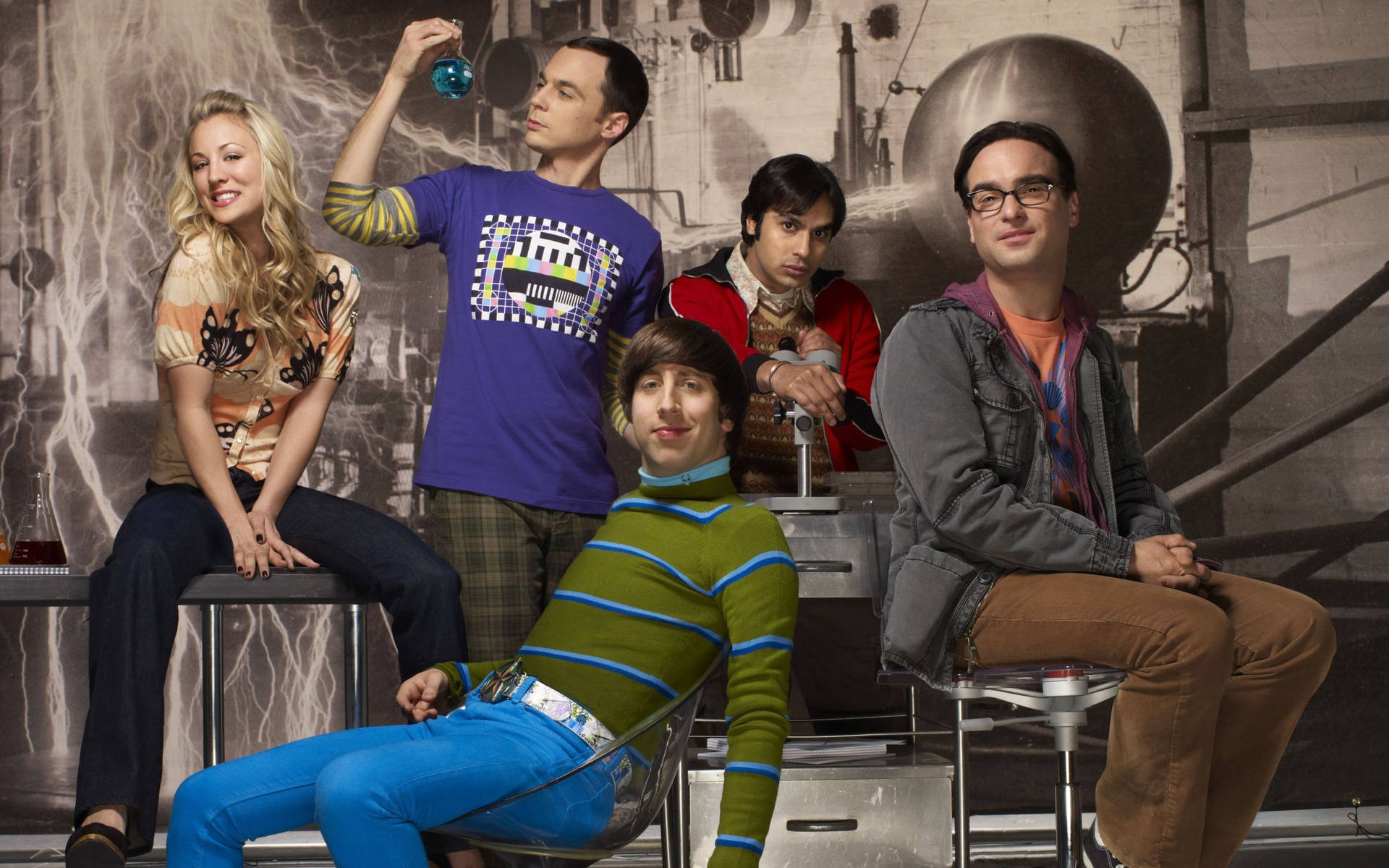 The Big Bang Theory Science Lab Background