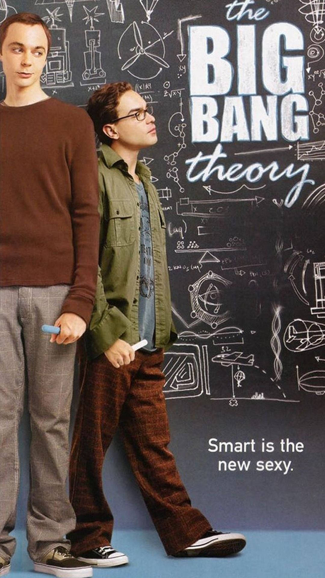 The Big Bang Theory White Chalk Background