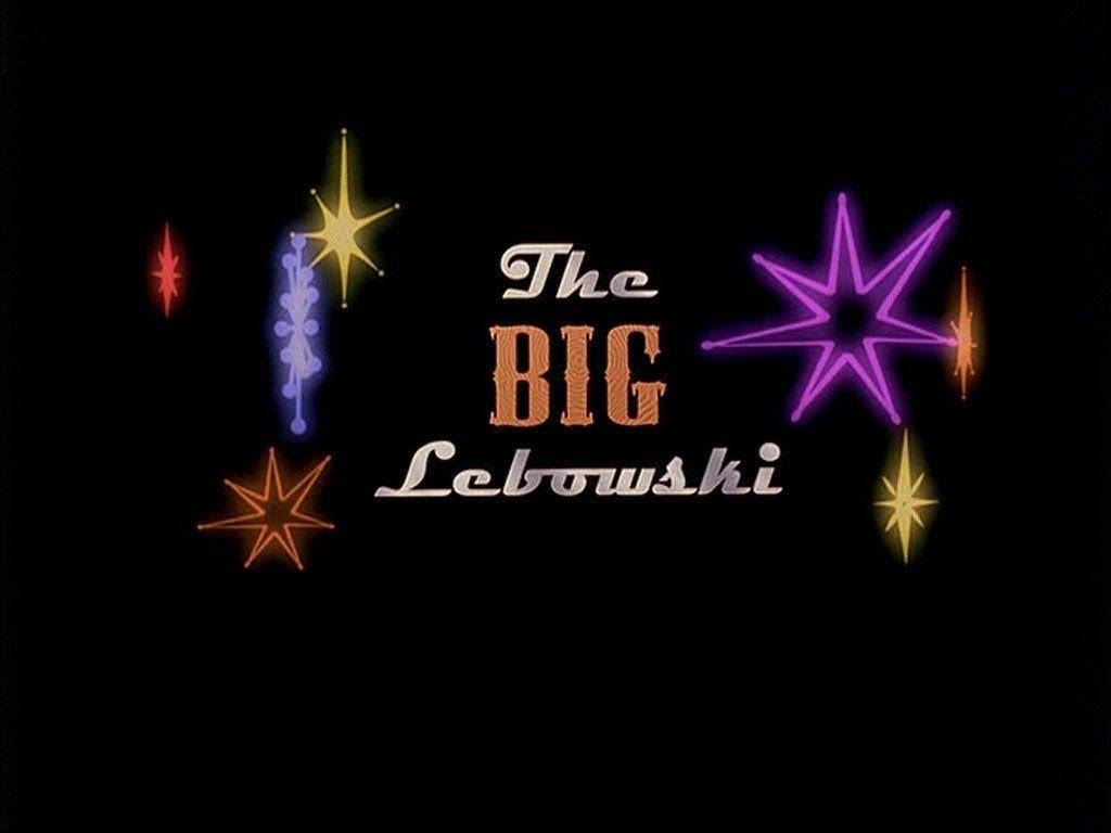 The Big Lebowski 1998 Movie Typography Art Background