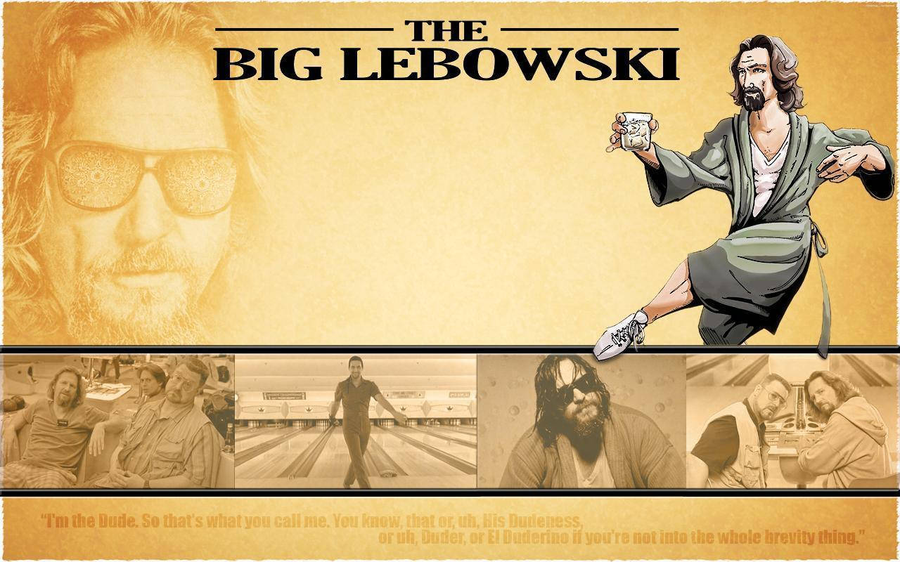 The Big Lebowski The Dude Digital Collage Background