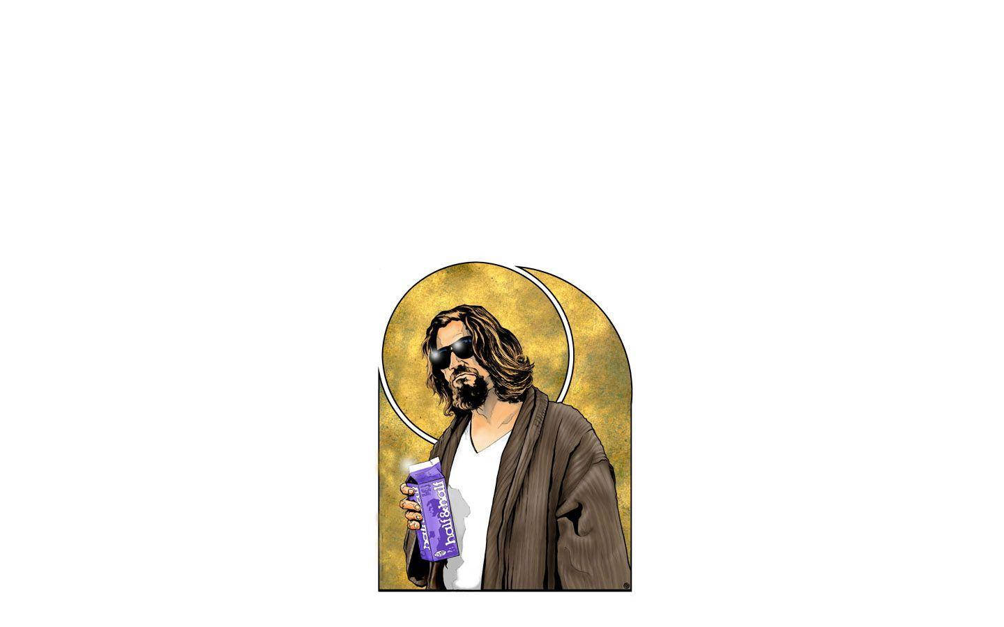 The Big Lebowski The Dude Minimalist Digital Art Background