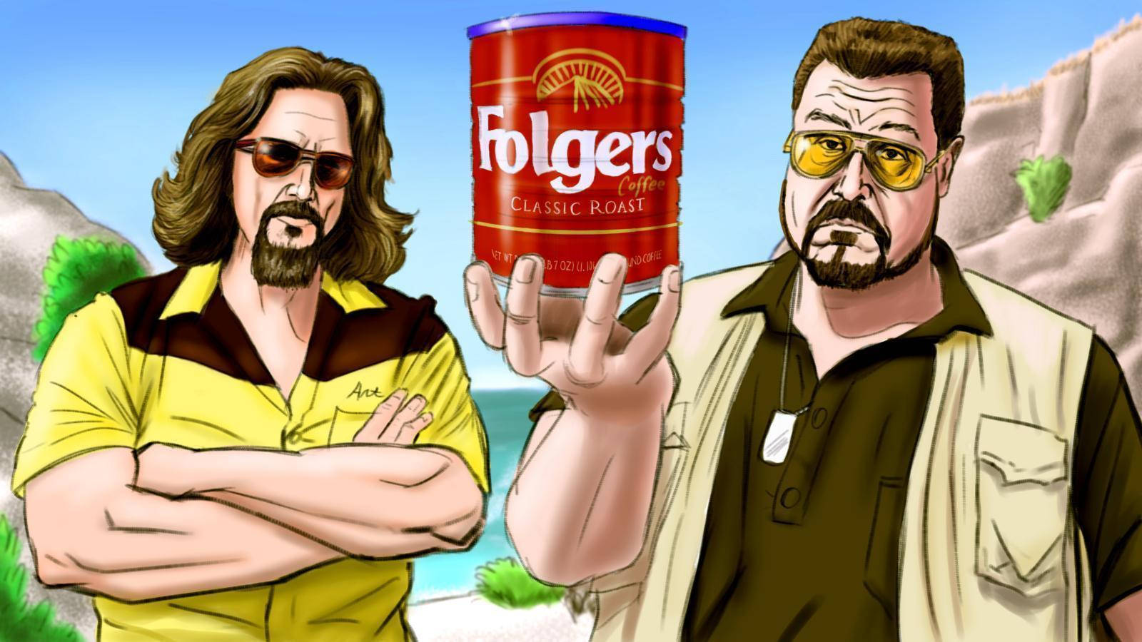 The Big Lebowski The Dude Walter Sobchak Cartoon