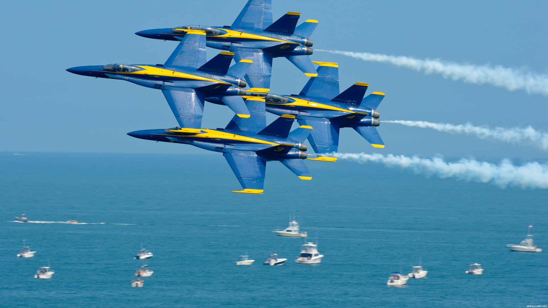 The Blue Angels In Flight Background