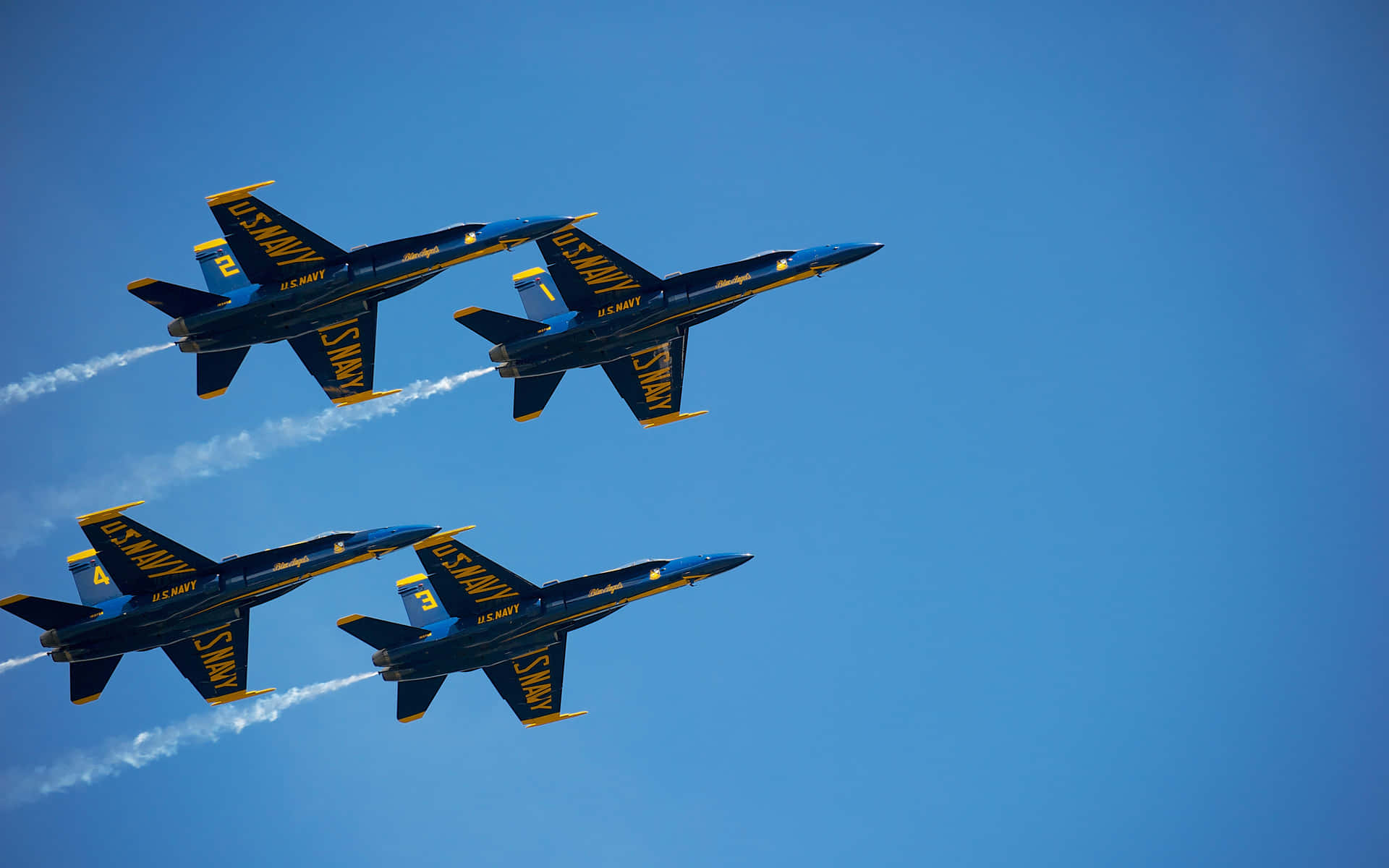 The Blue Angels Perform At The Seafair Airshow In Seattle Background