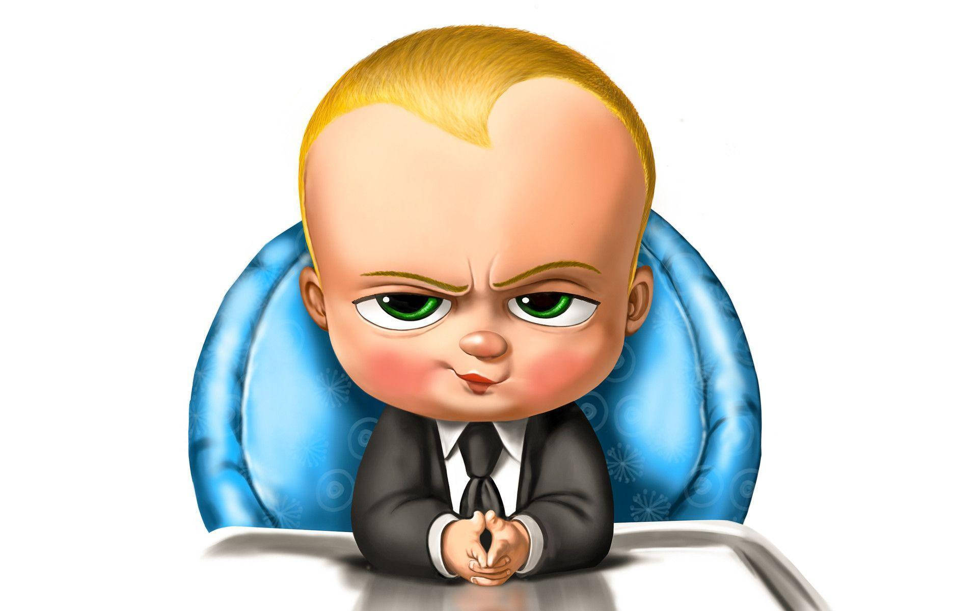 The Boss Baby Colour Pencil Illustration Background
