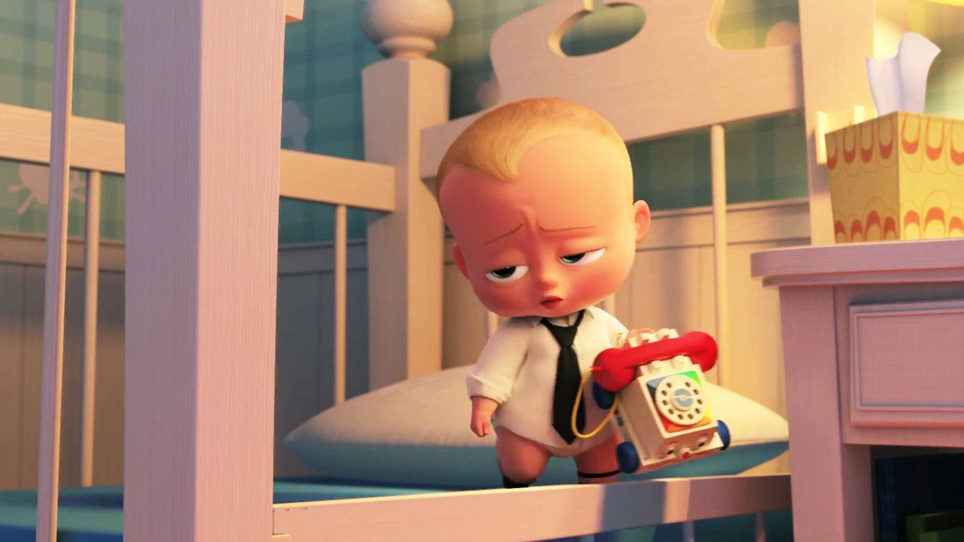 The Boss Baby In Crib Background
