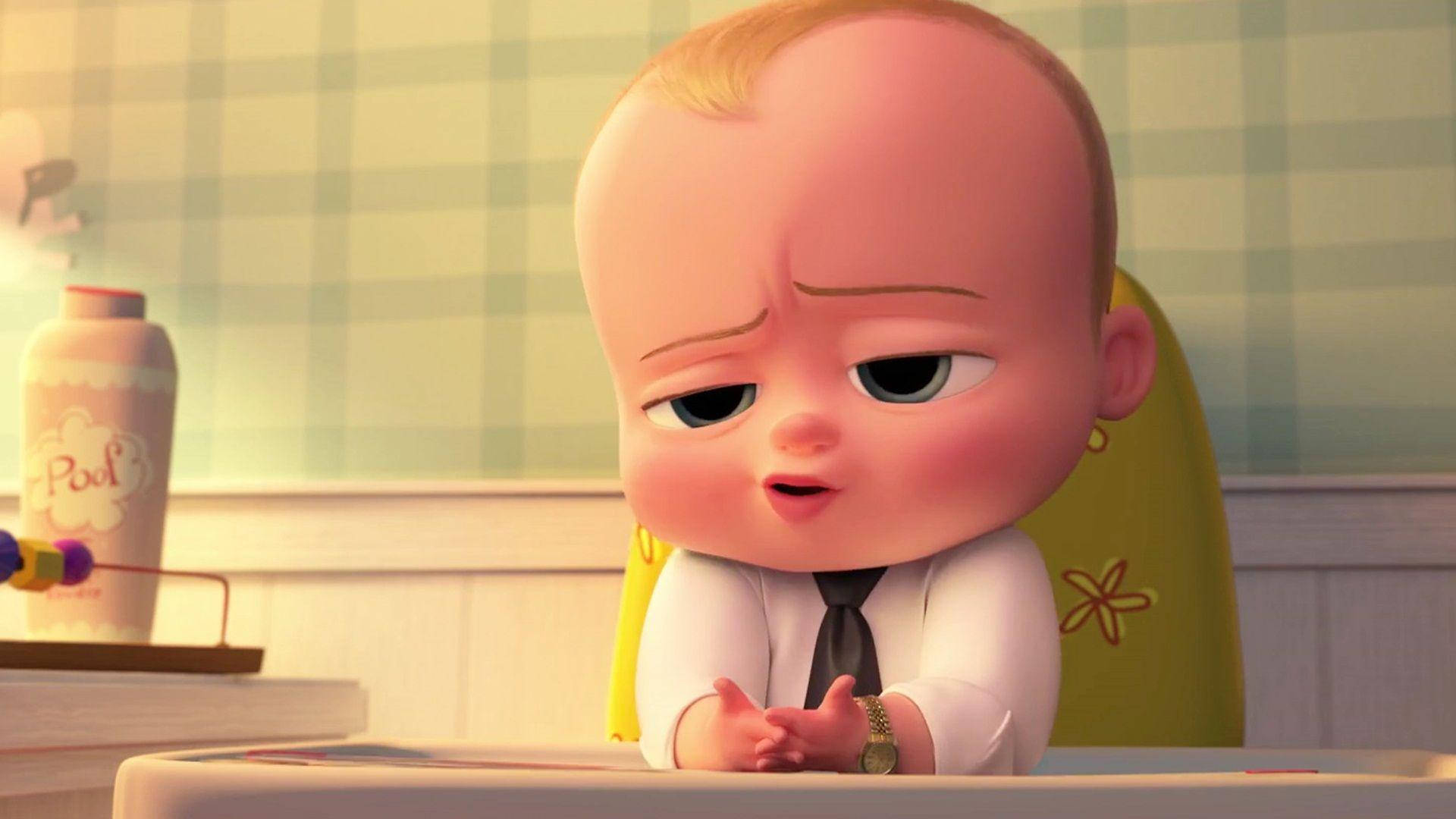 The Boss Baby With Gold Watch Background