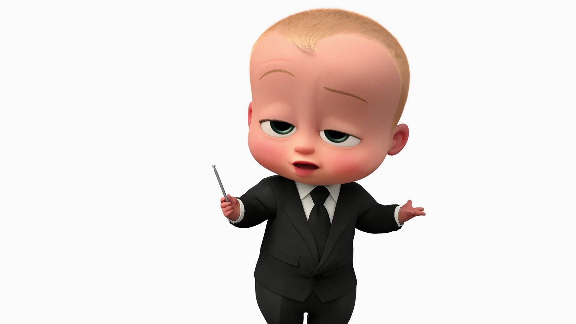 The Boss Baby With Silver Pointer Background