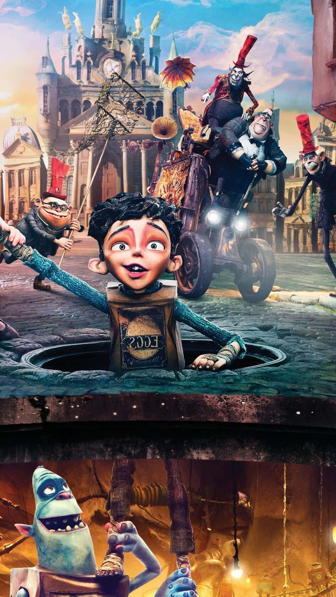 The Boxtrolls Eggs Dow The Hole Background