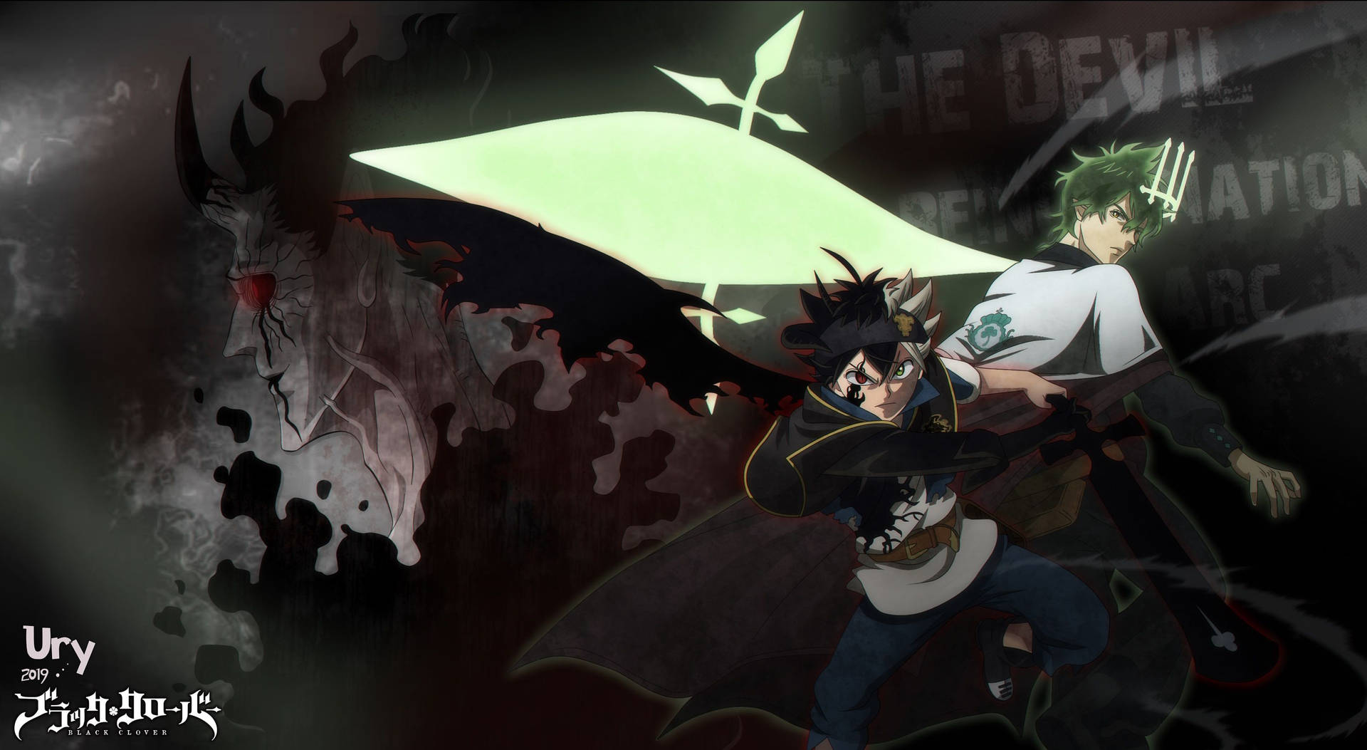 The Brave Asta Of Black Clover Fights To Save The Citizens Of The Clover Kingdom Background