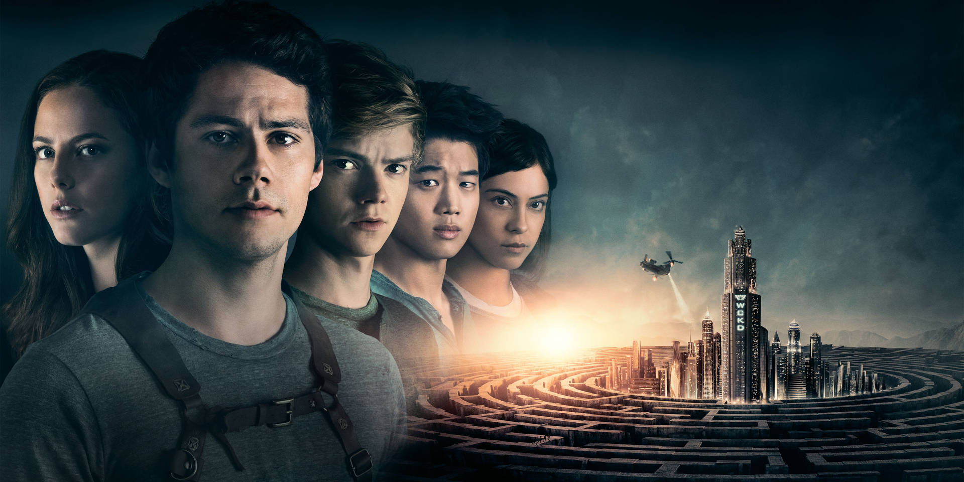 The Brave Protagonists Of Maze Runner Facing The Enigmatic Wckd. Background