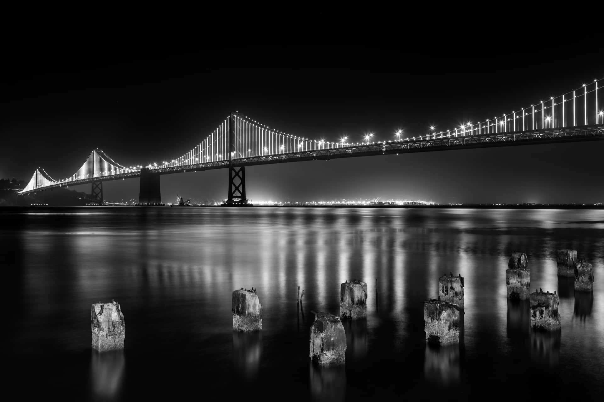 The Breathtaking View Of San Francisco's Skyline In Black And White