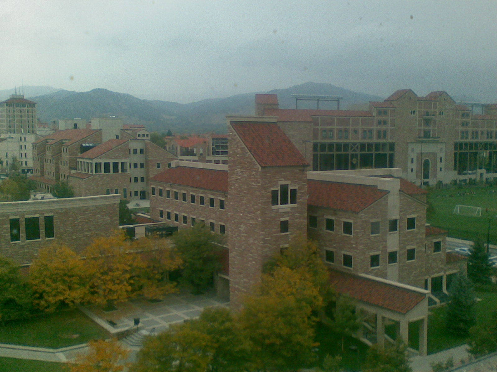 The Breathtaking View Of The University Of Colorado At Boulder Background