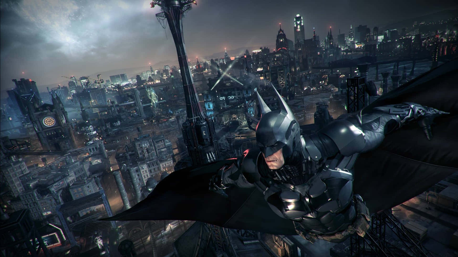 The Breathtakingly Beautiful Skyline Of Gotham City. Background