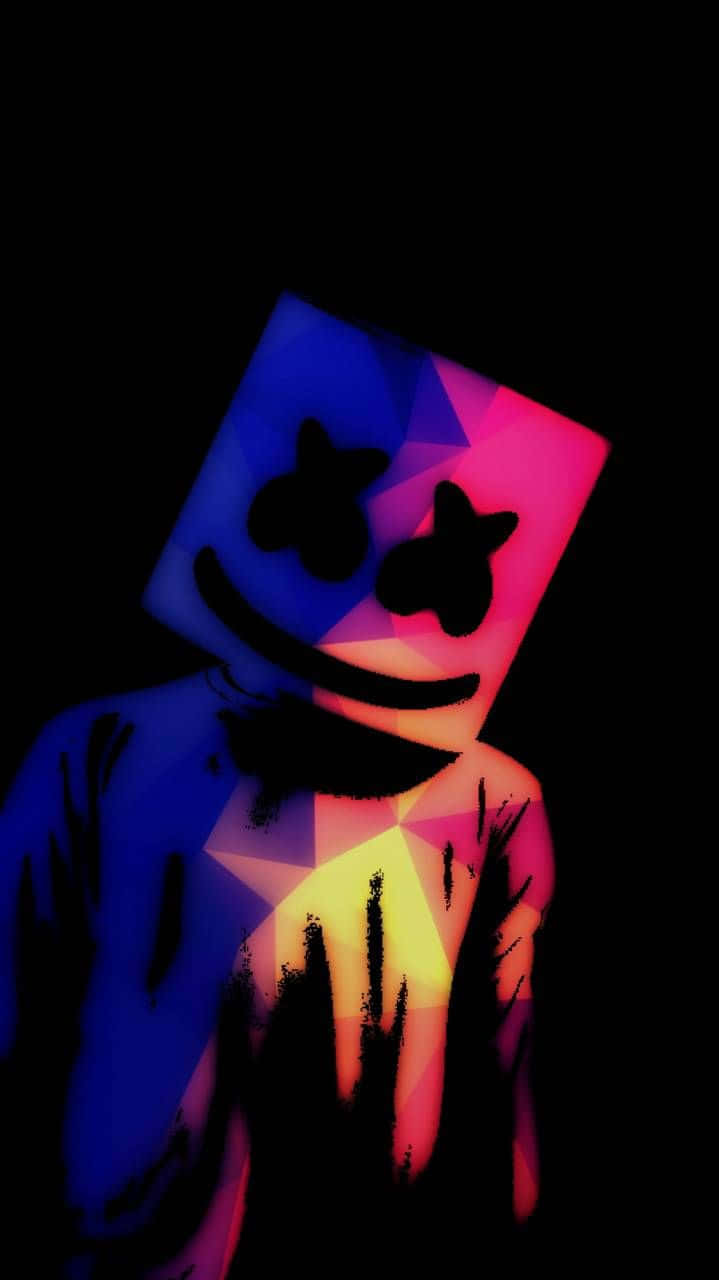 The Brightest Marshmello — A Must-have Neon Iphone Background