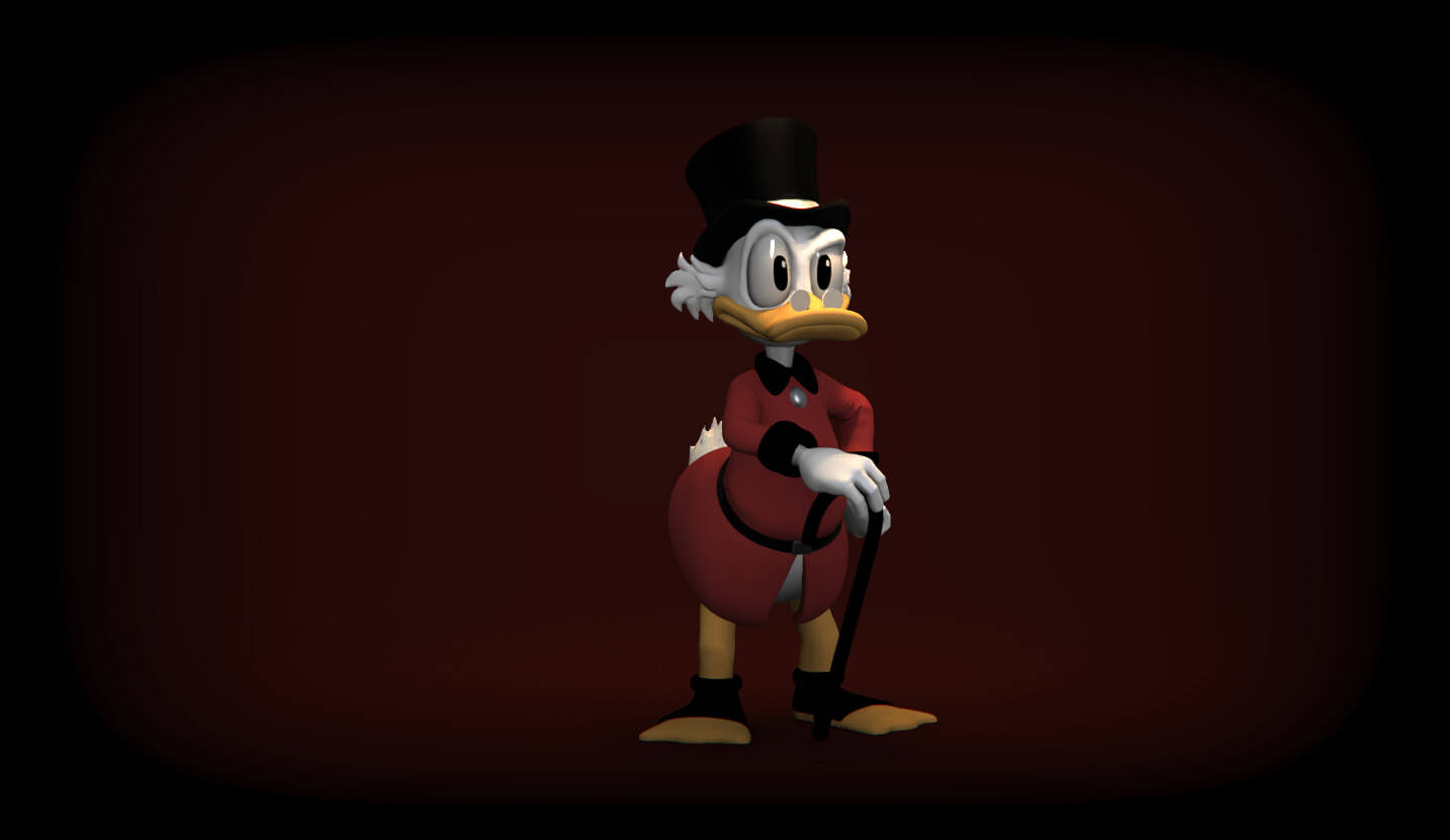 The Brooding Billionaire, Scrooge Mcduck Background