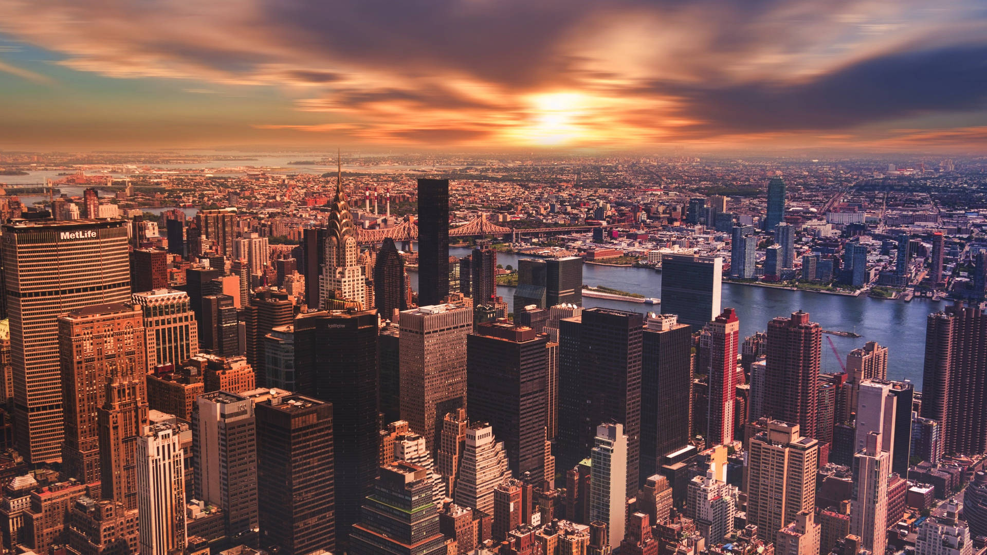 The Bustling Beauty Of New York City Background