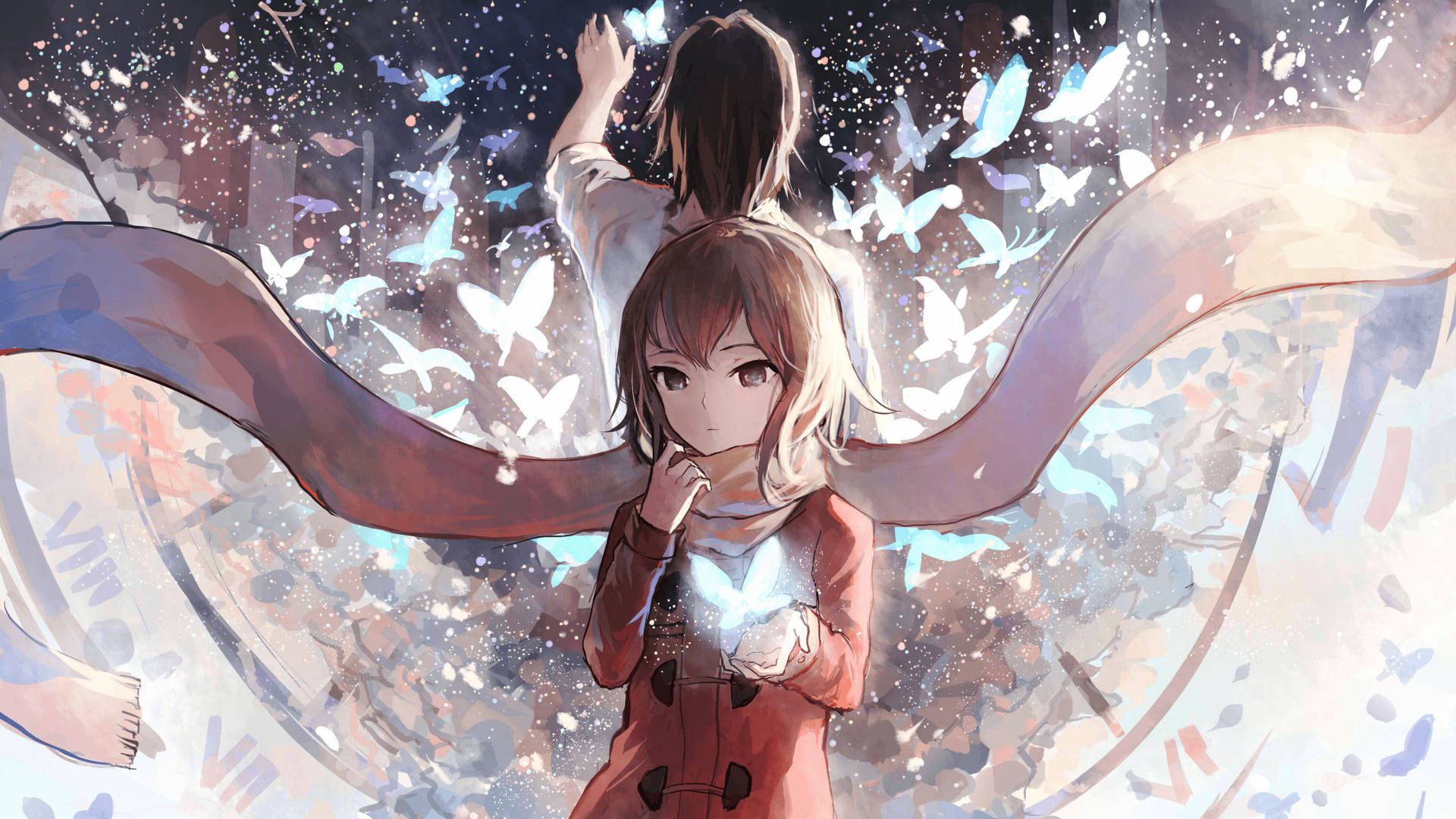 The Butterfly Girl In Erased Background