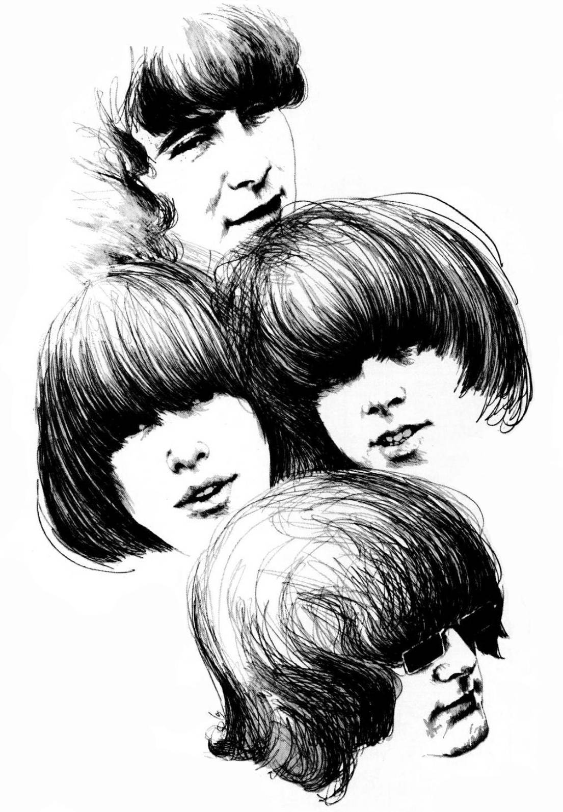 The Byrds Rock Band Art Background