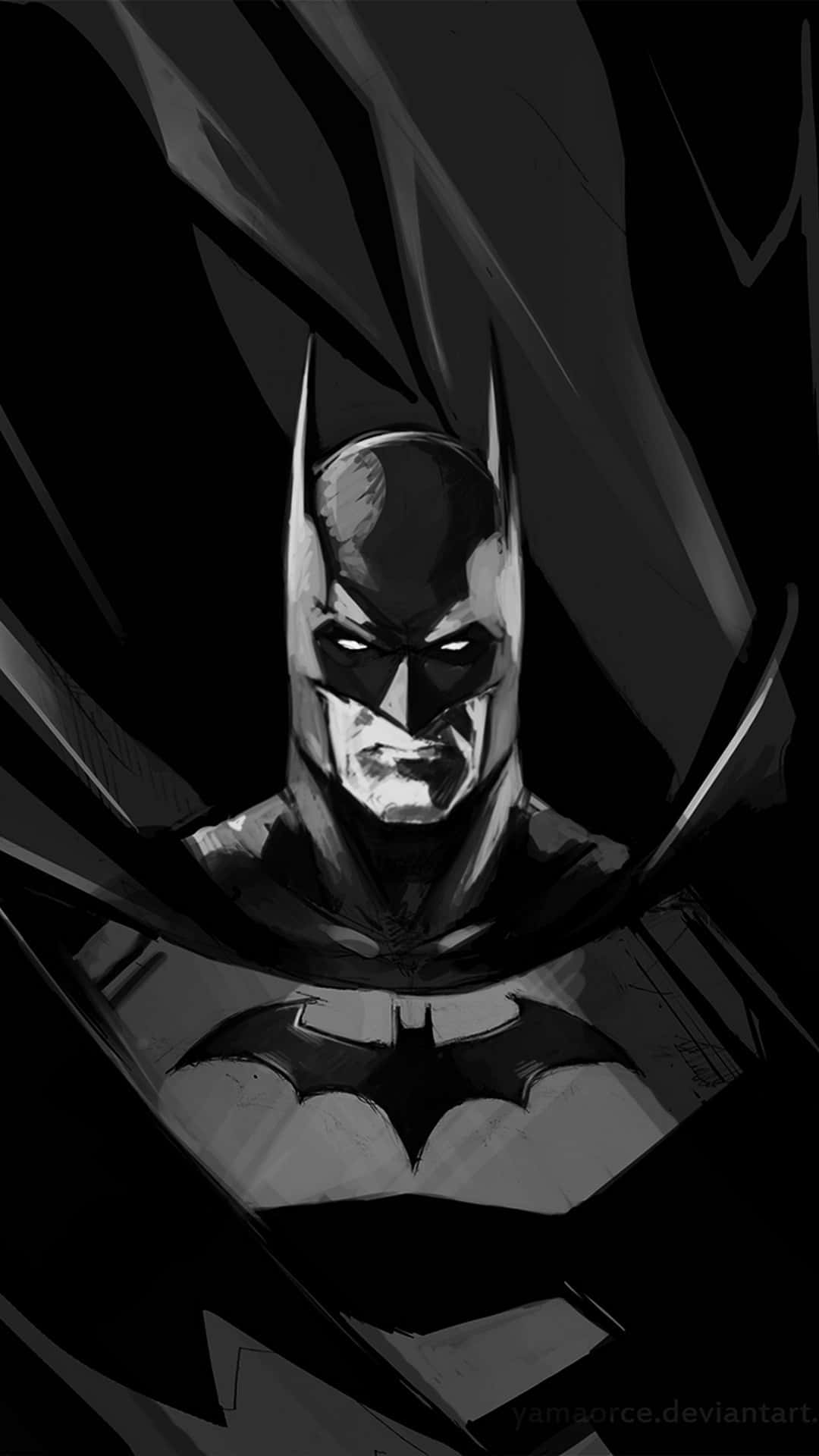 The Caped Crusader On A Samsung Android Background