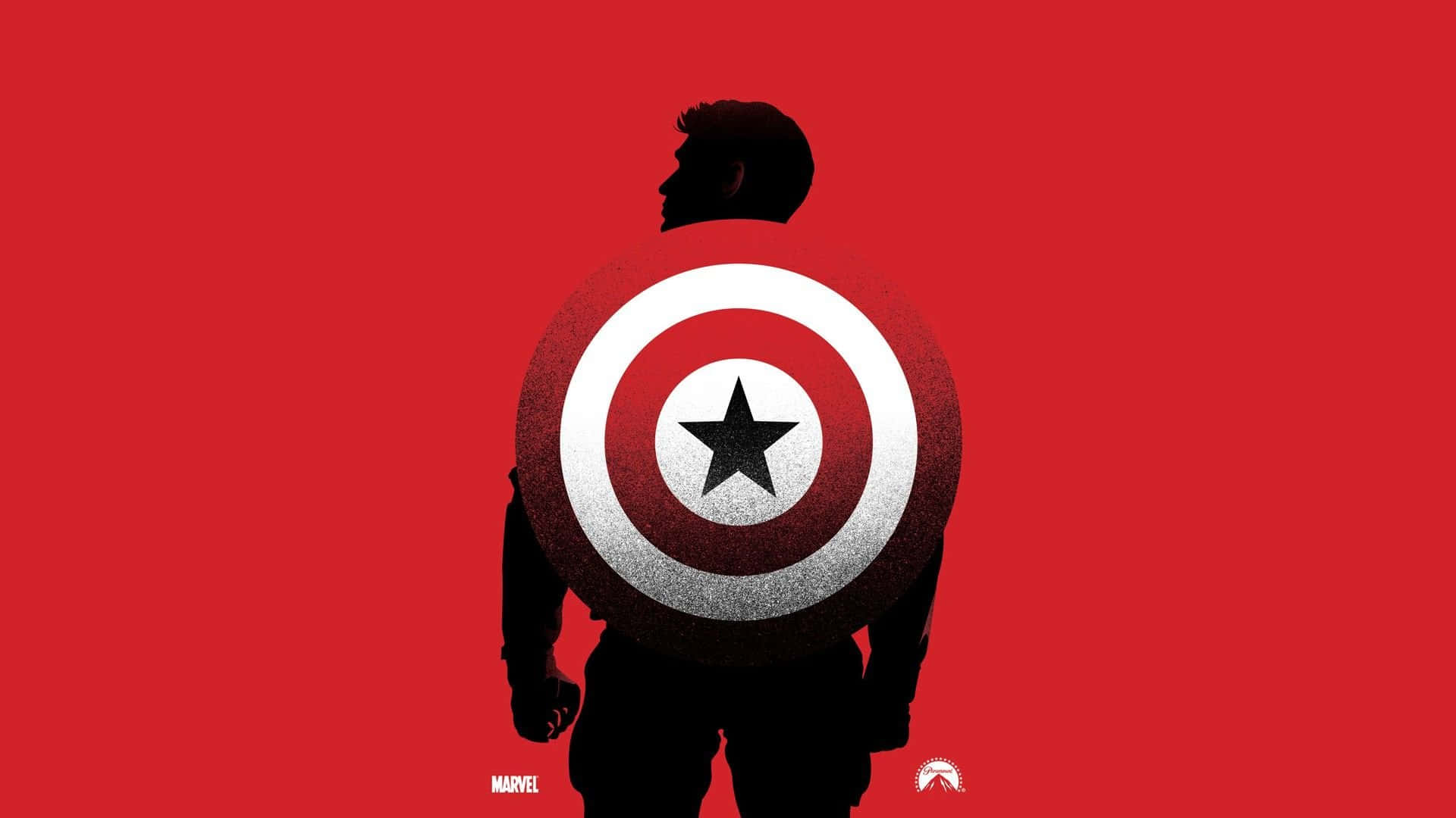 The Captain America Logo Proudly Displayed Background