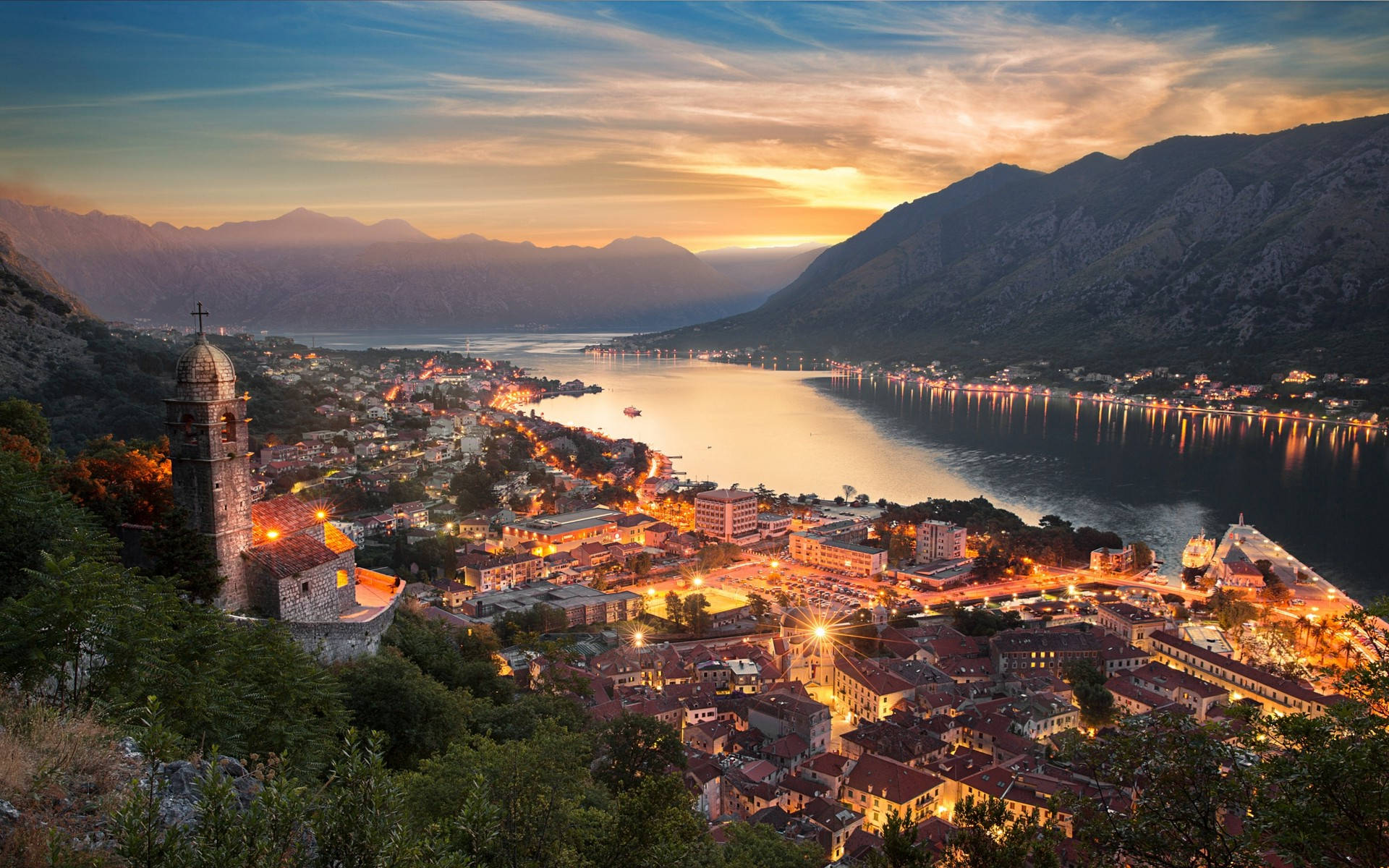 The Captivatingly Beautiful City Of Kotor, Montenegro At Night