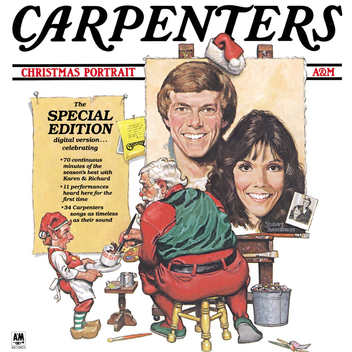 The Carpenters Christmas Portrait Album Art 1978 Background